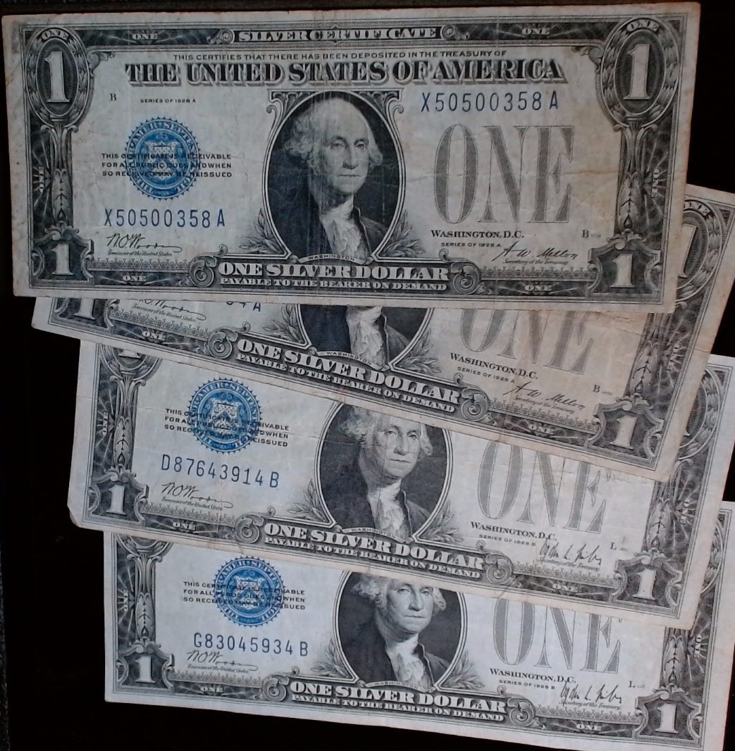 1928 Silver Certificates $1 Note