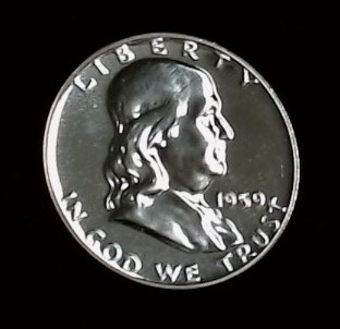 1959 Proof Silver Franklin Half Dollars