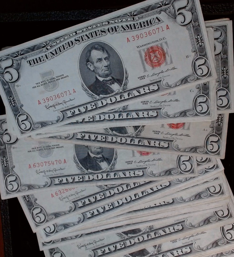 1963 Red Seal Fives VF