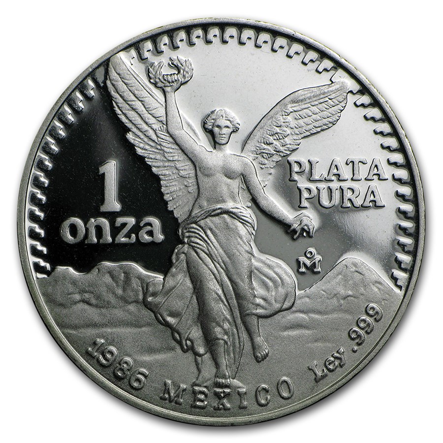 1986 Mexico 1 oz Silver Libertad Proof – Steinmetz Coins & Currency