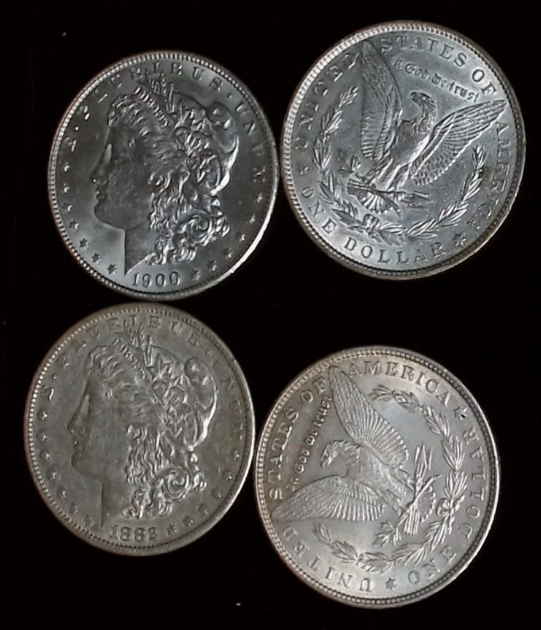 Pre-1921 Silver Slider Morgan AU+
