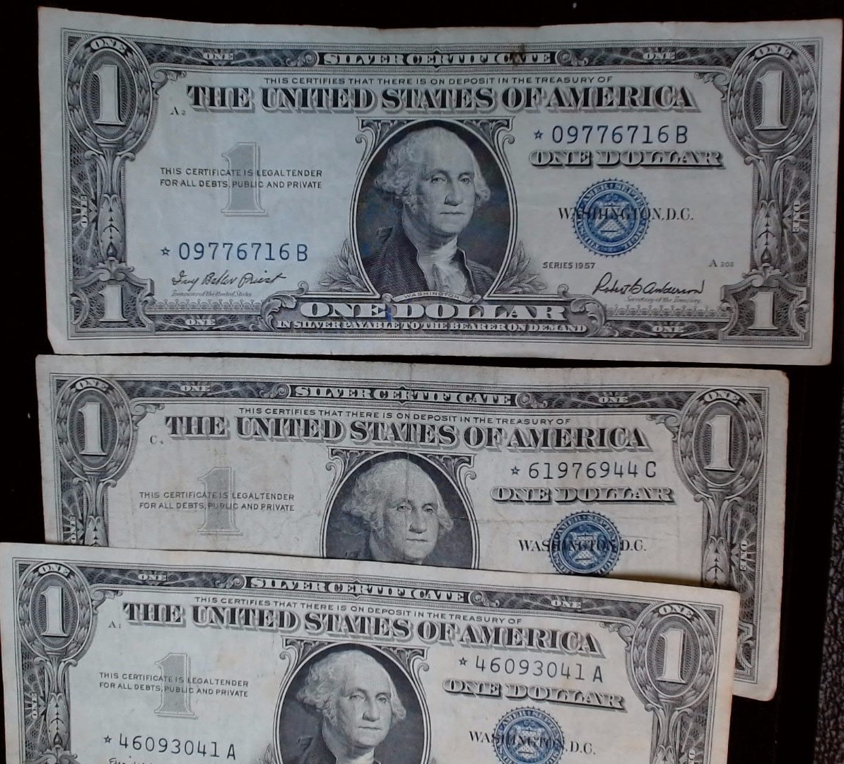 1957 Silver Certificate $1 STAR NOTES VG+