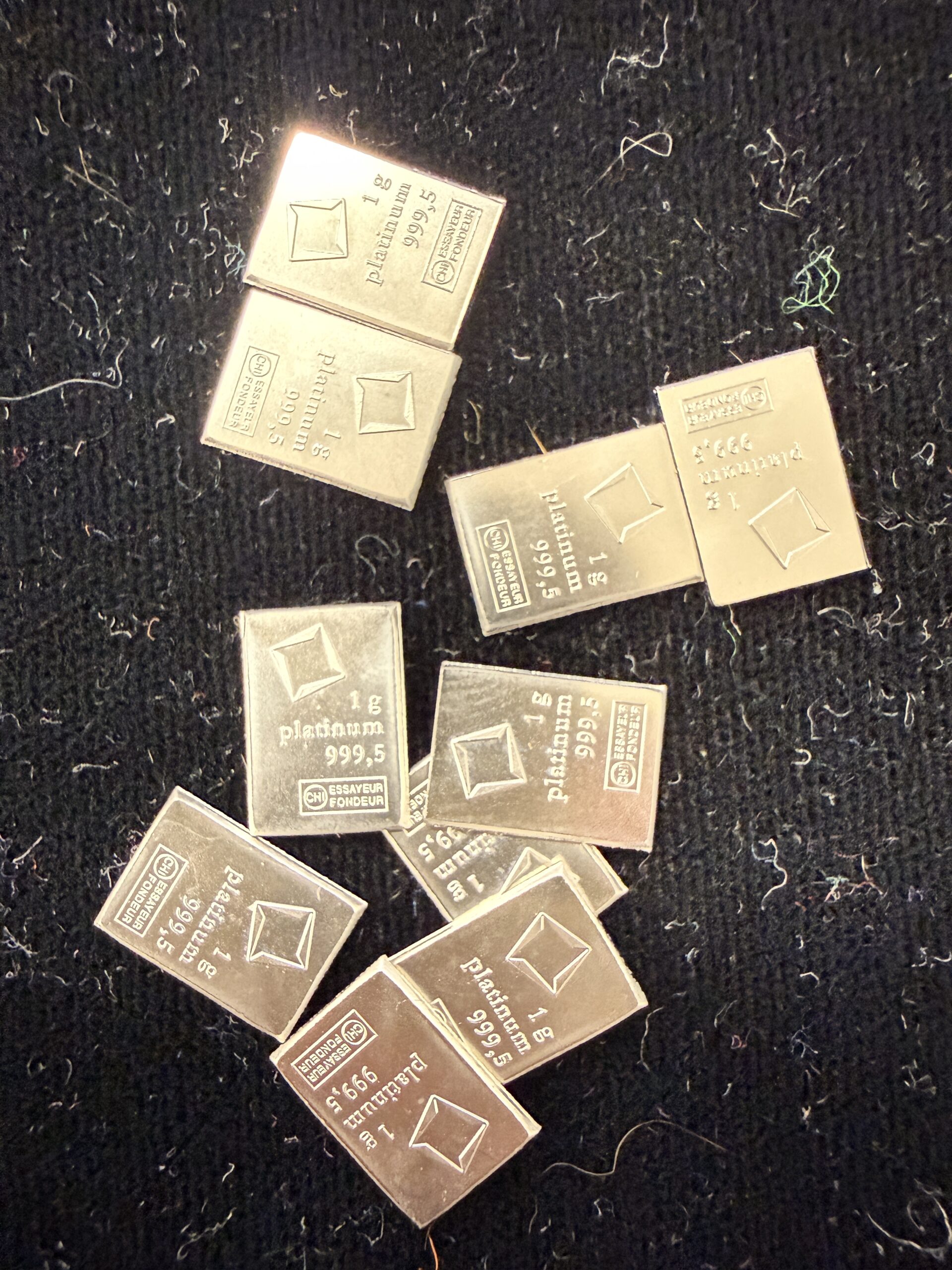 Platinum 1 Gram Bar - Valcambi Suisse From CombiBar