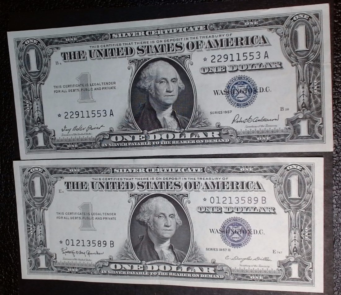1957 Silver Certificate $1 STAR NOTES Uncirculated