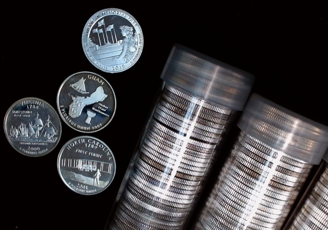 Original Proof Silver State & Silver State Park Quarter Roll (Random Mix)