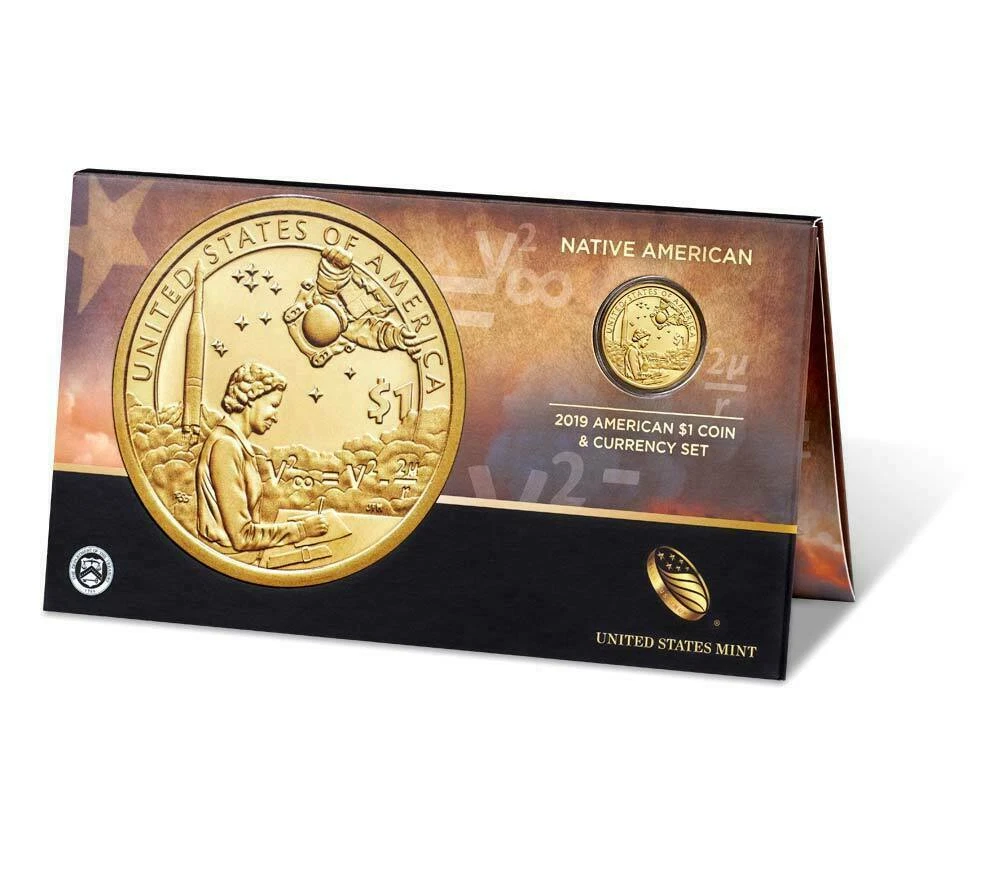 2019 Native American $1 Coin and Currency Set - Image 2