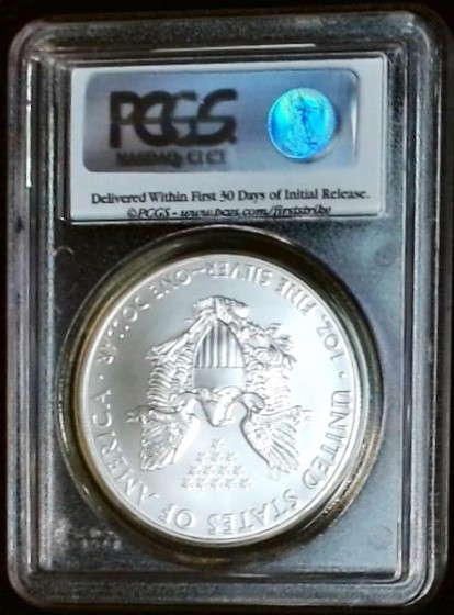 2009 Silver Eagle First Strike PCGS MS70 - Image 2