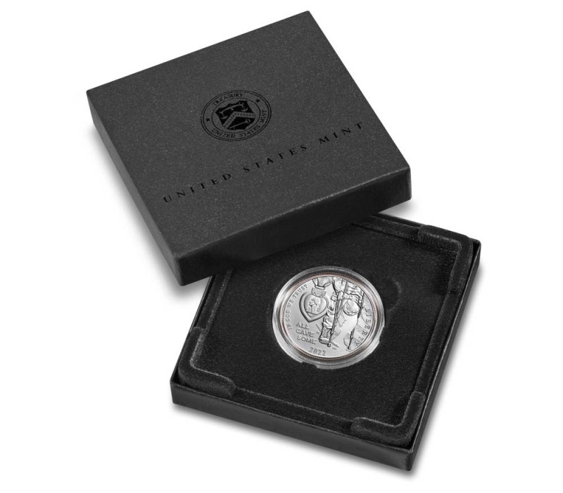 2022 Purple Heart Uncirculated Half Dollar Commemorative - Image 3