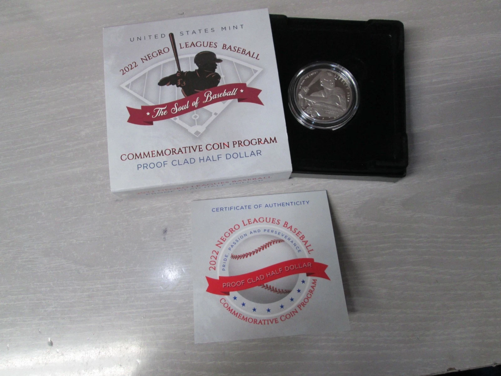 2022 Negro Leagues Proof Clad Half Dollar Commemorative - Image 3