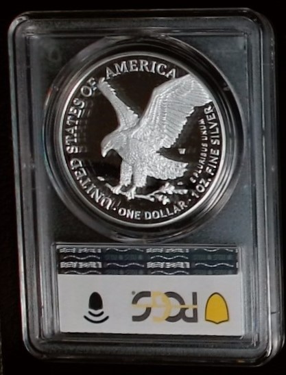 2026 W Silver Eagle w/Liberty Bell Privy - PCGS PR69 DCAM - Image 2