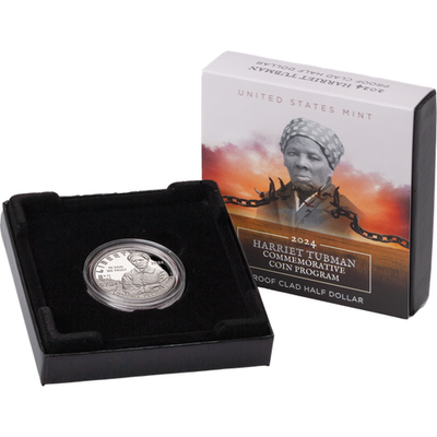 2024 Harriet Tubman Proof Clad Half Dollar Commemorative - Image 2