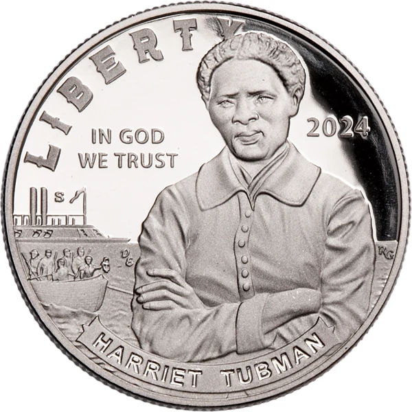 2024 Harriet Tubman Proof Clad Half Dollar Commemorative - Image 3