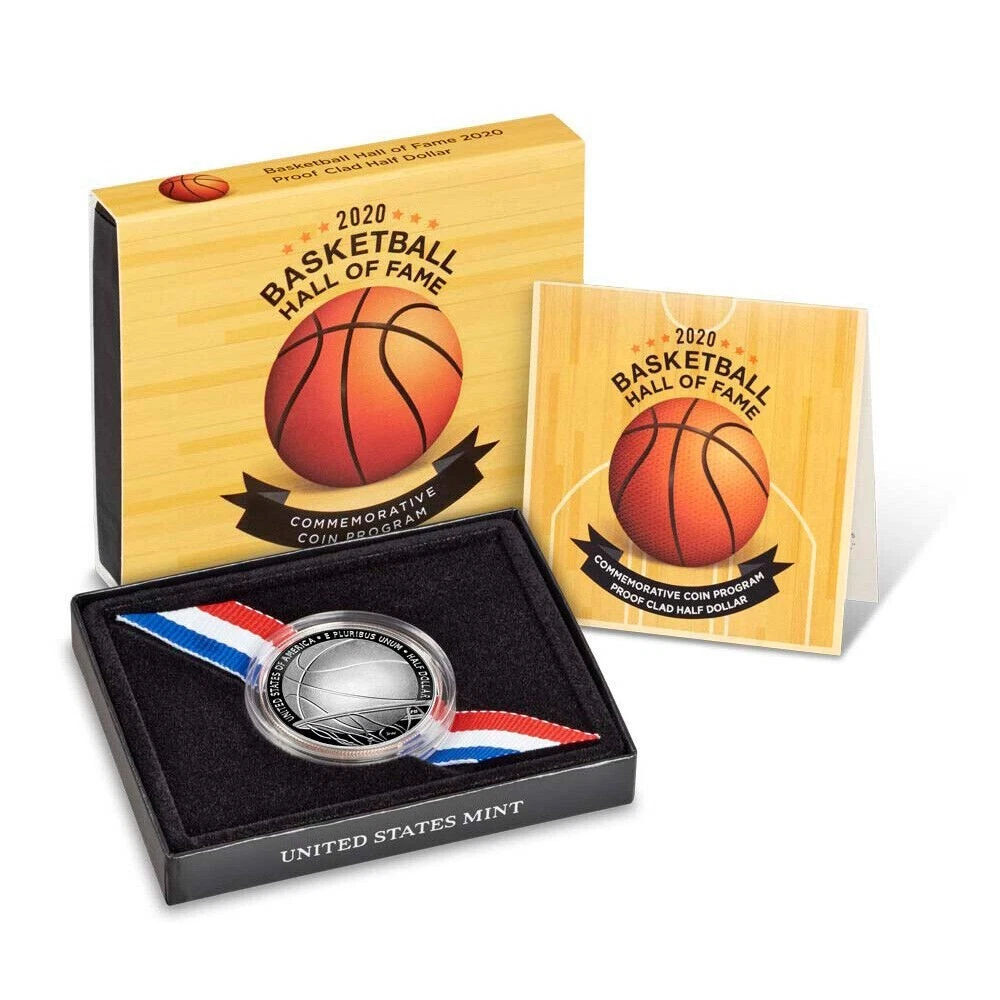 2020 Basketball Hall Of Fame Proof Half Dollar Commemorative