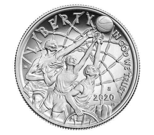 2020 Basketball Hall Of Fame Proof Half Dollar Commemorative - Image 2